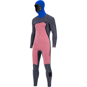 2020 Prolimit Mens Mercury 6/4mm Hooded TR Free-X Zip Wetsuit 14000 - Black /Blue